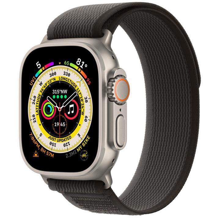 ساعت هوشمند اپل واچ اولترا بدنه تیتانیوم با بند لوپ ترایل Apple Watch Ultra 49mm Titanium Case Trail Loop